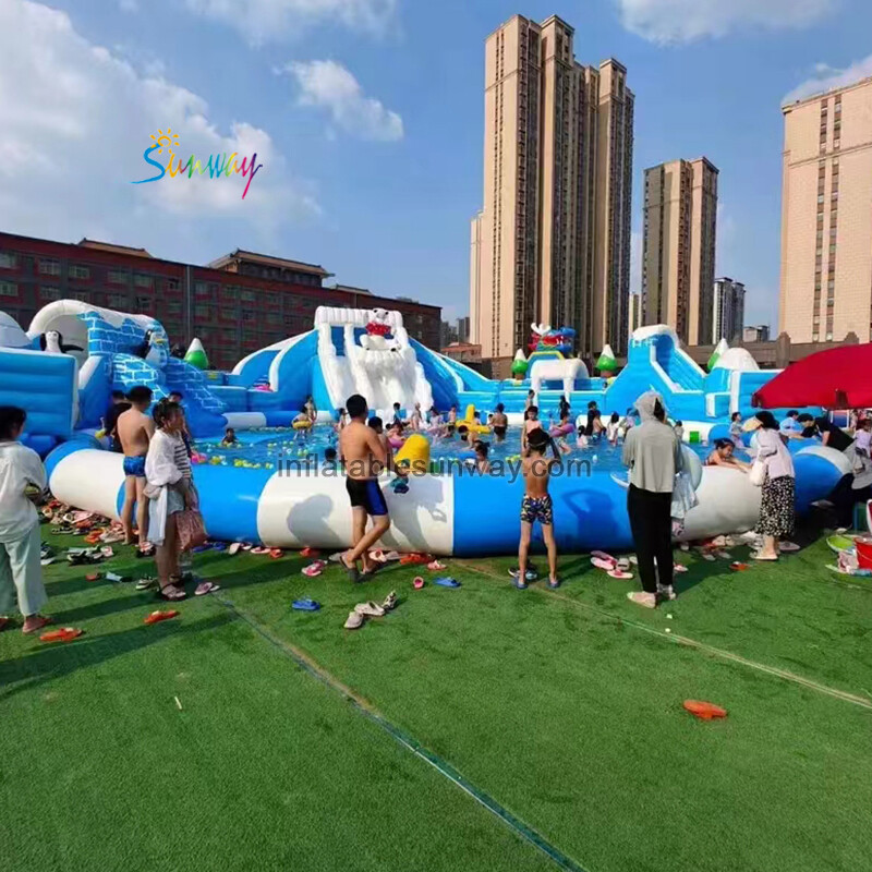 Inflatable water park